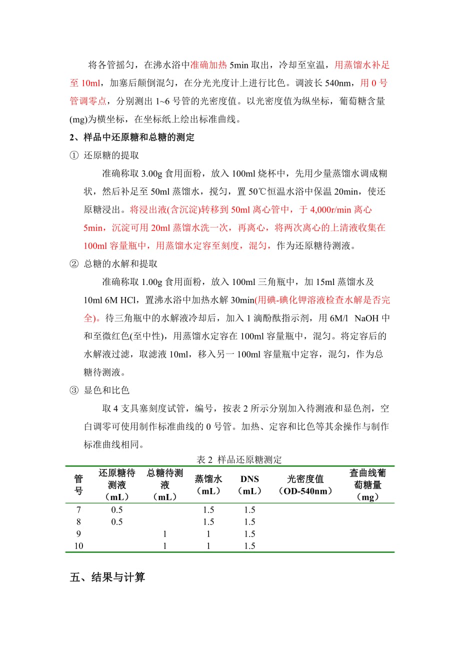 dns比色法测定还原糖和总糖资料_第3页