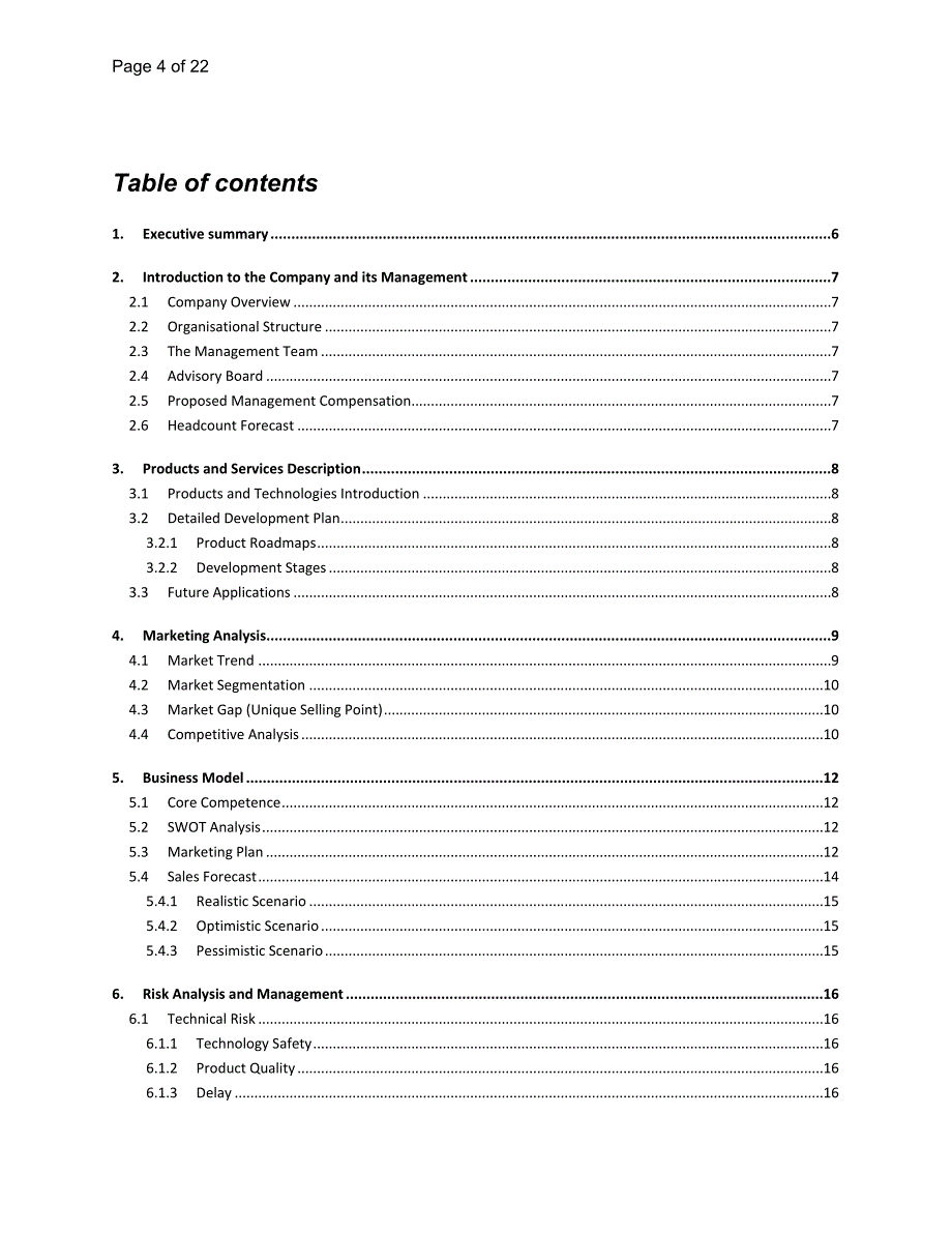 business-plan-template全英商业计划书模板资料_第4页