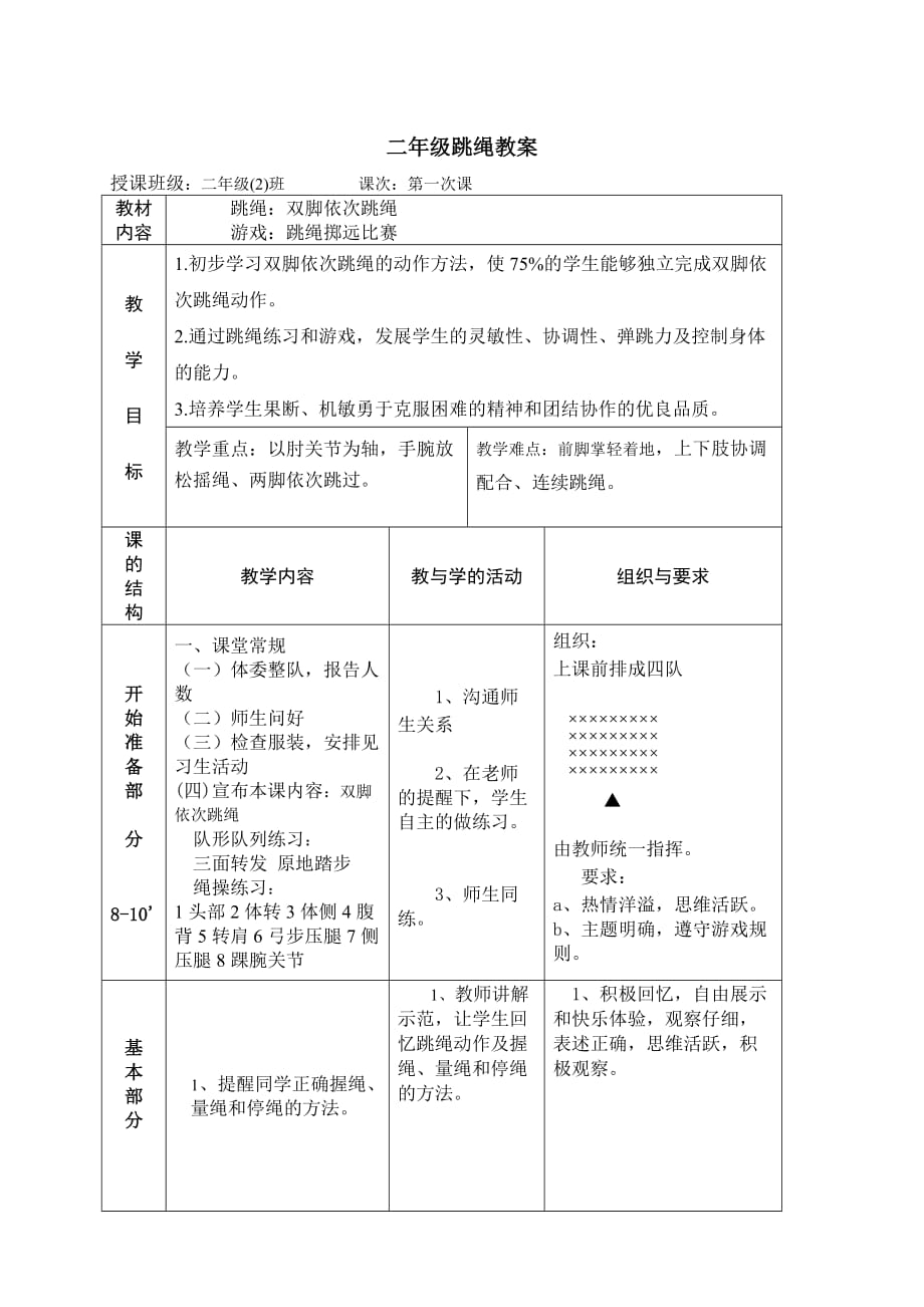 小学二年级跳绳教案资料_第3页