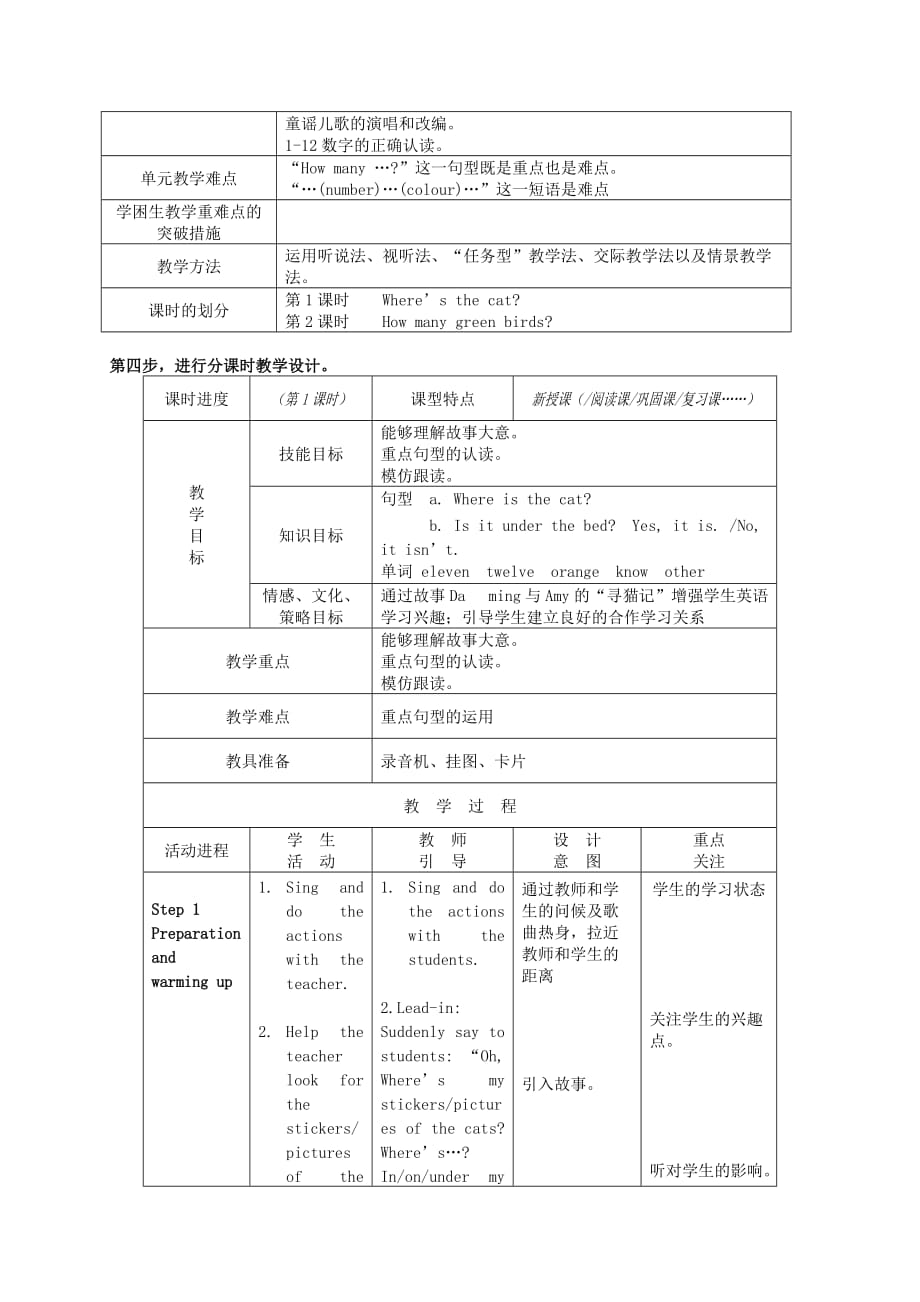 一年级英语下册-module1教案-外研版(一起)_第2页