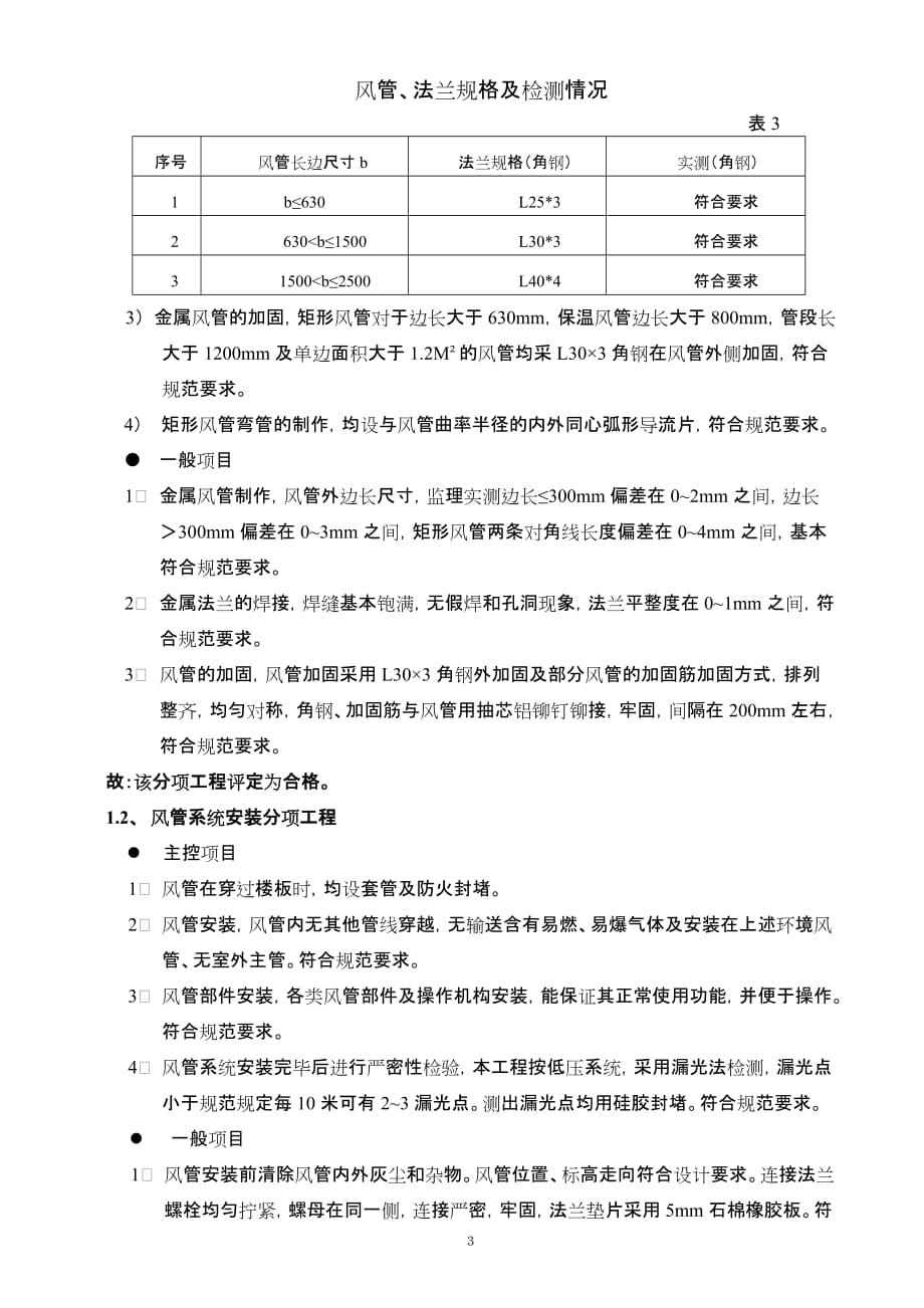 监理通风与空调质量评估报告资料_第4页