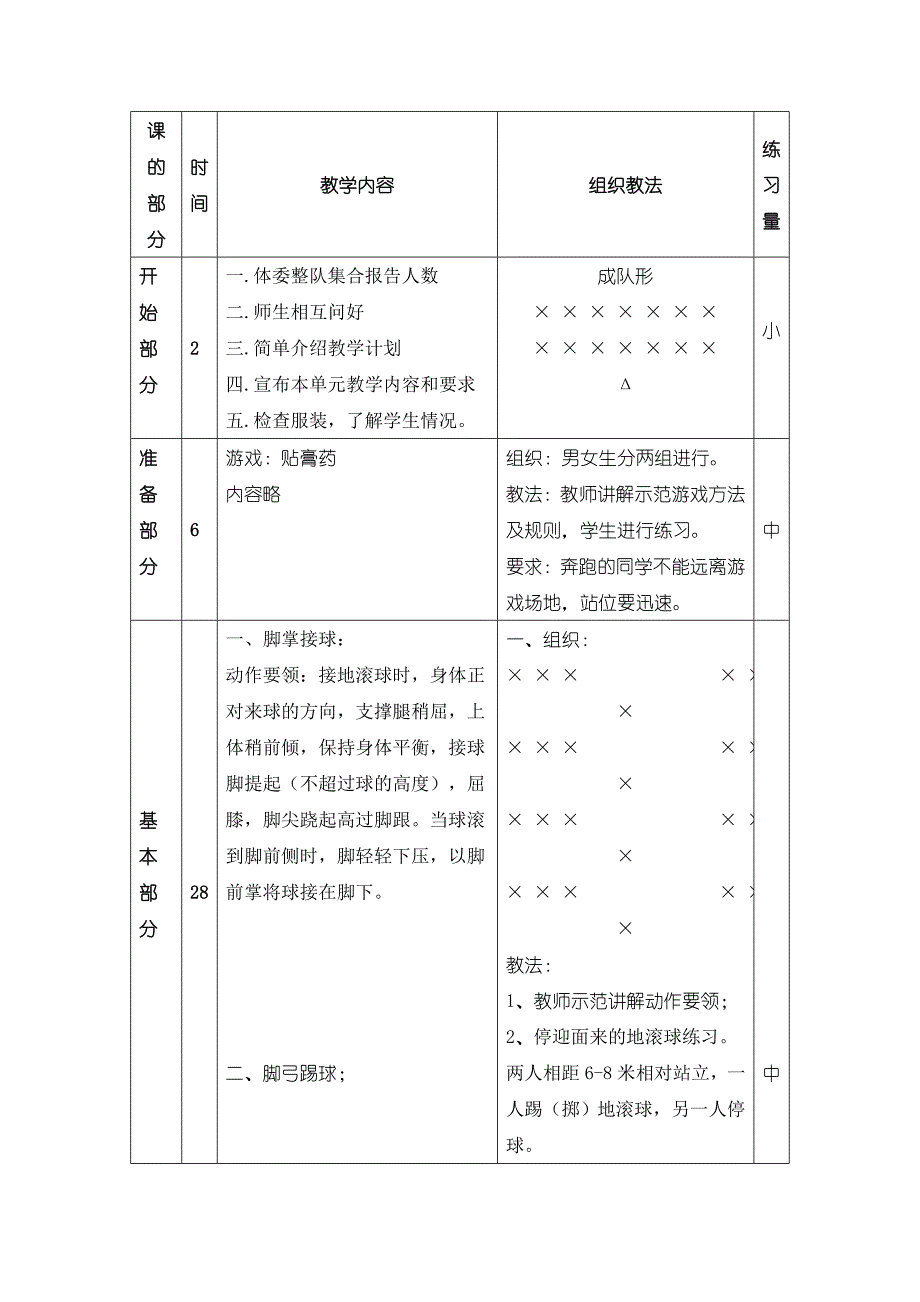 小学体育水平三足球单元教案1资料_第4页