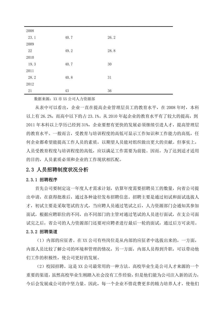 人力资源管理状况的调查与分析new_第5页