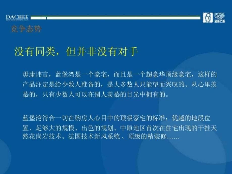 打造不可超越的蓝堡湾——以产品和服务成就蓝堡湾在中原的历史地位_第5页