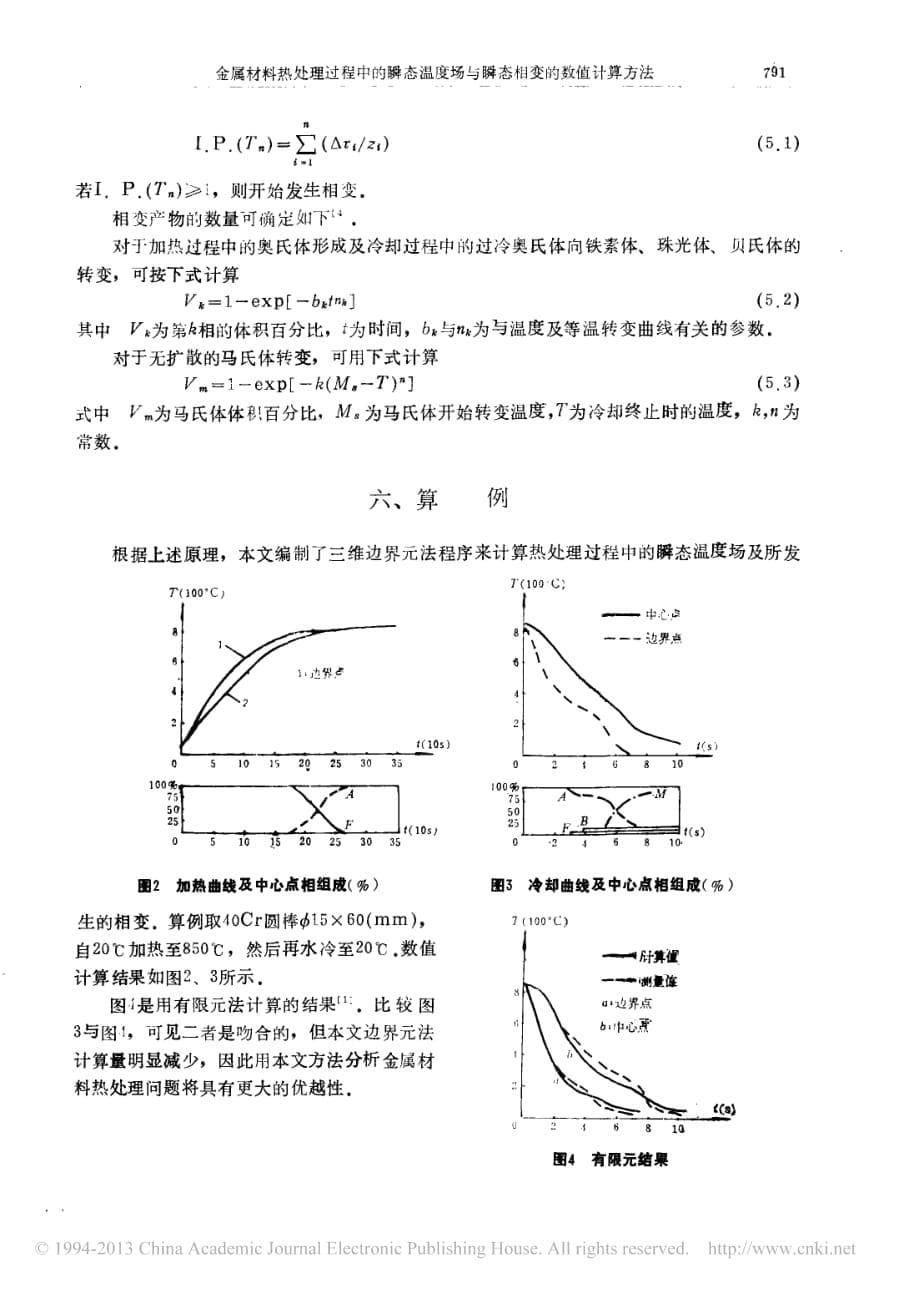 金属材料热处理过程中的瞬态温度场与解态相变的数值计算方法袁发荣_第5页