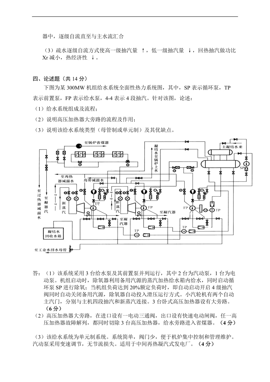 热能与动力工程专业2010级《热力发电厂》试卷b.doc_第4页