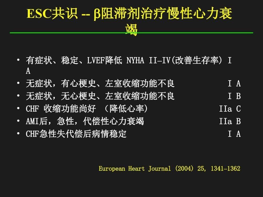 β受体阻滞剂在心力衰竭治疗中的指南和临床应用PPT课件_第5页