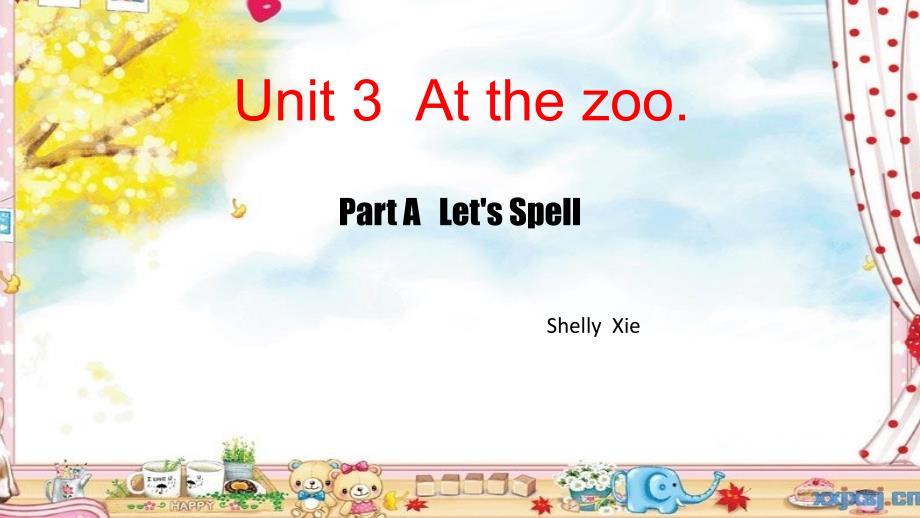 英语人教三年级下册at the zoo let's spell_第1页
