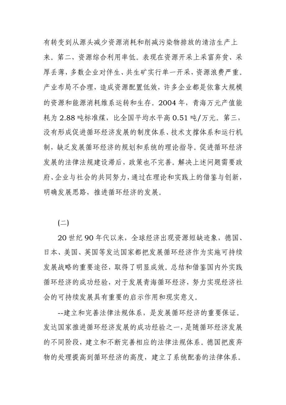 青海循环经济发展研究报告_第5页