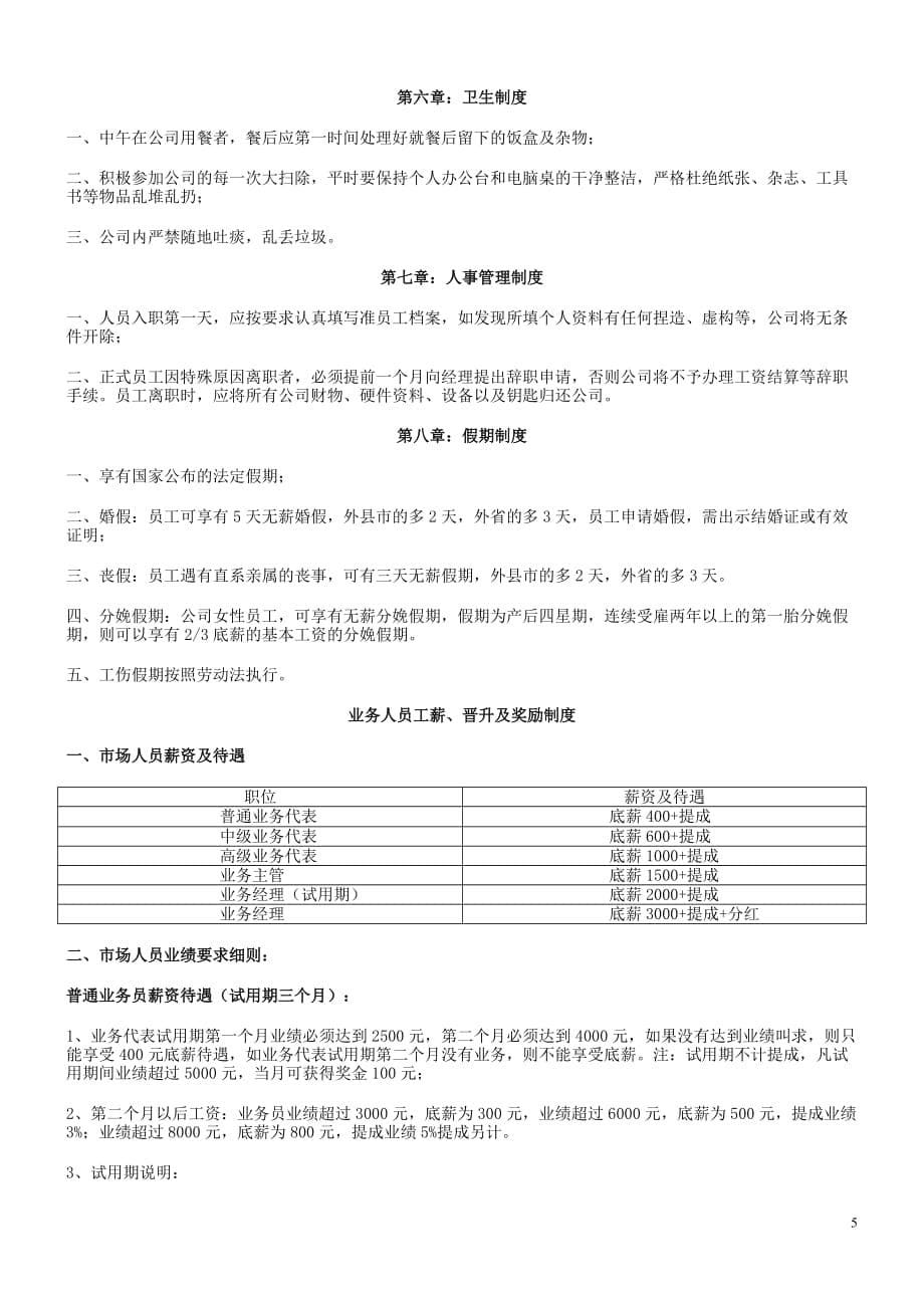 网络电子商务公司规章制度.doc_第5页