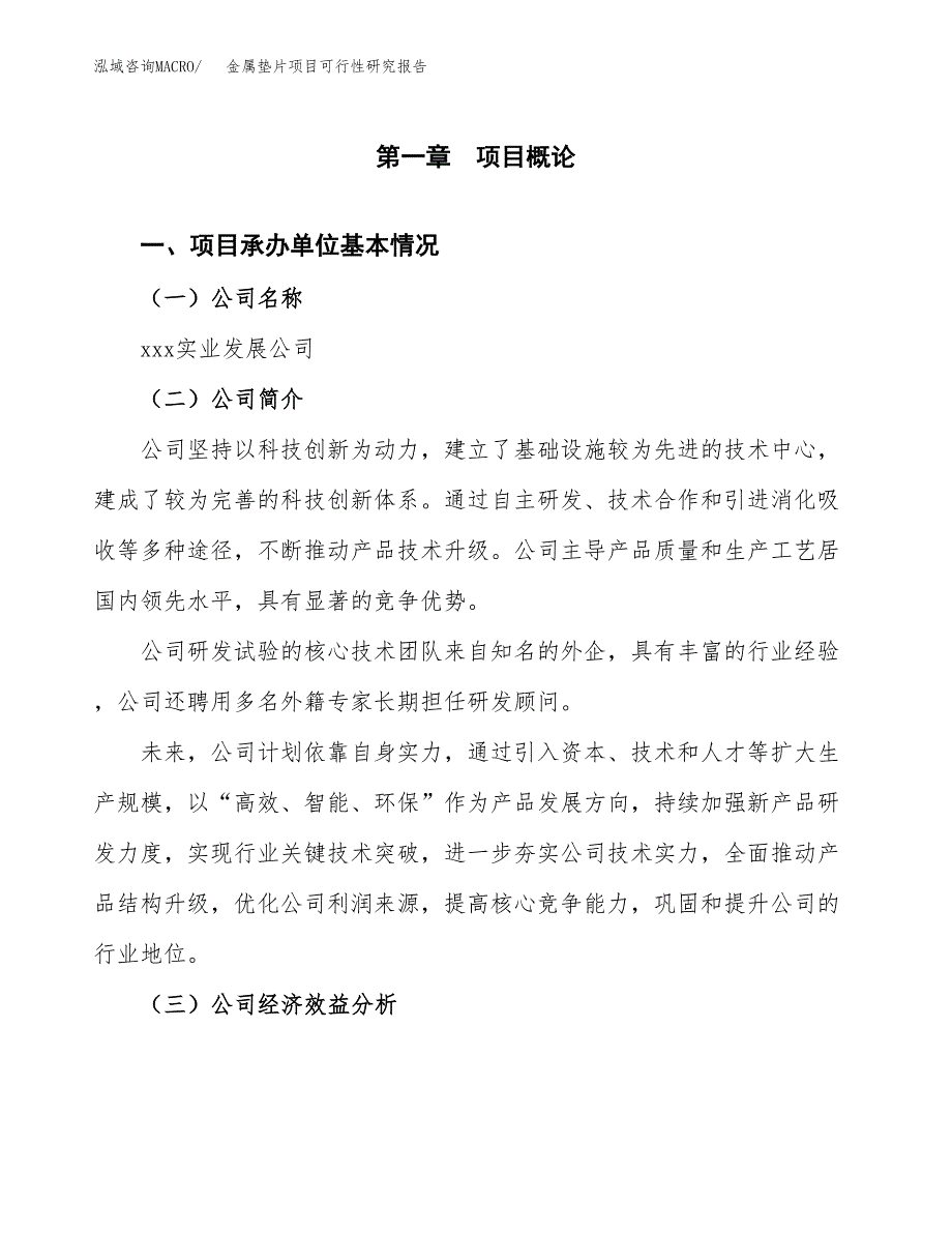 金属垫片项目可行性研究报告（总投资13000万元）（60亩）_第3页