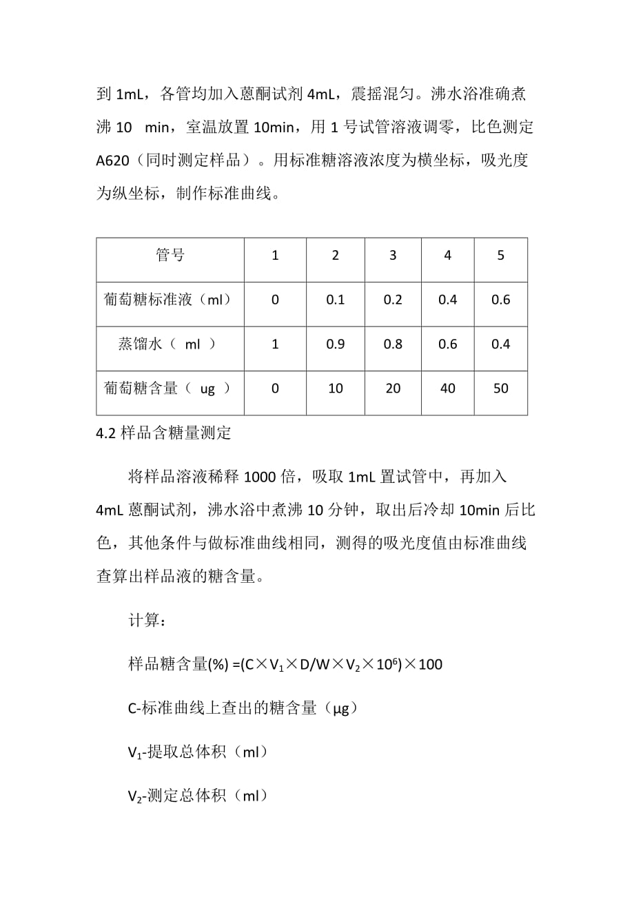 蒽酮比色法测可溶性糖_第4页