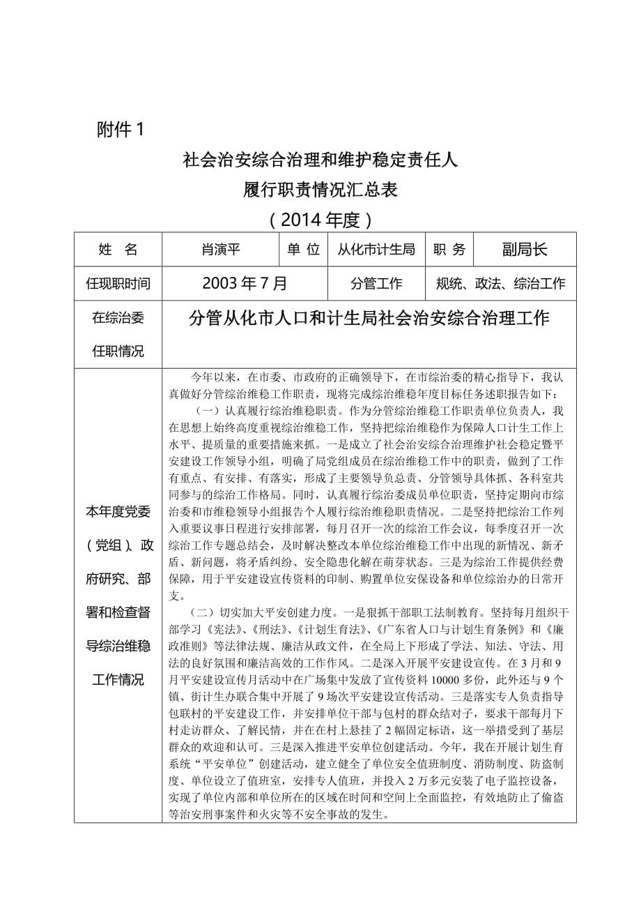 肖局述职报告表1_第1页