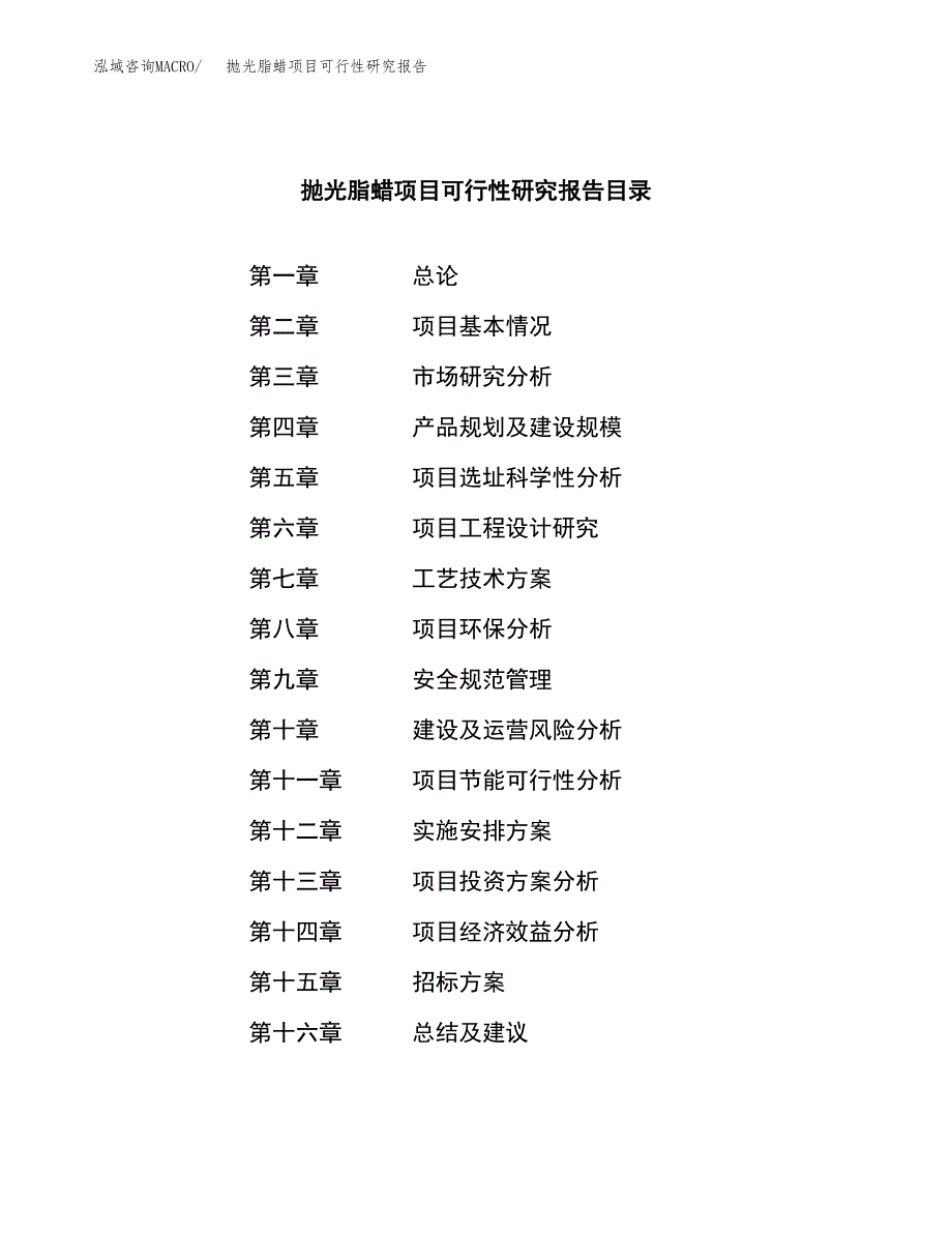 抛光脂蜡项目可行性研究报告（总投资6000万元）（27亩）_第2页