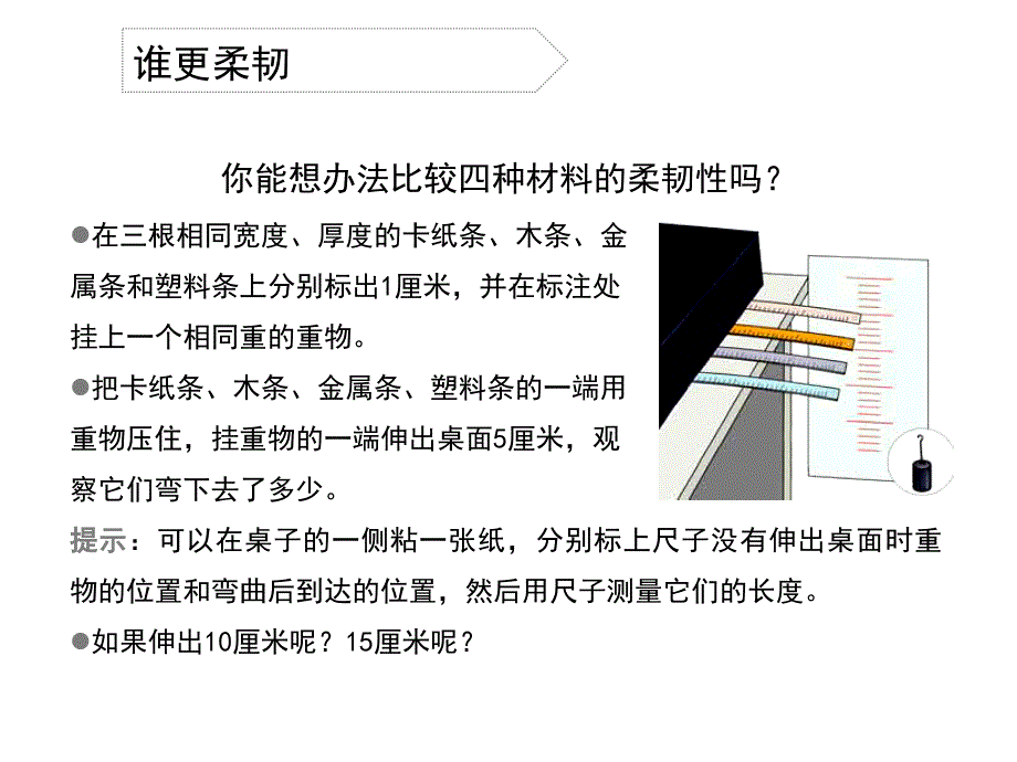 三年级上册科学课件-《比较柔韧性》.教科版_第4页