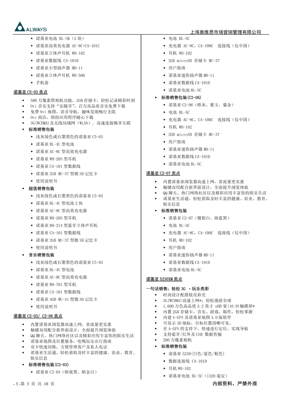 诺基亚2011年十一培训资料_完整版 (nxpowerlite)_第3页