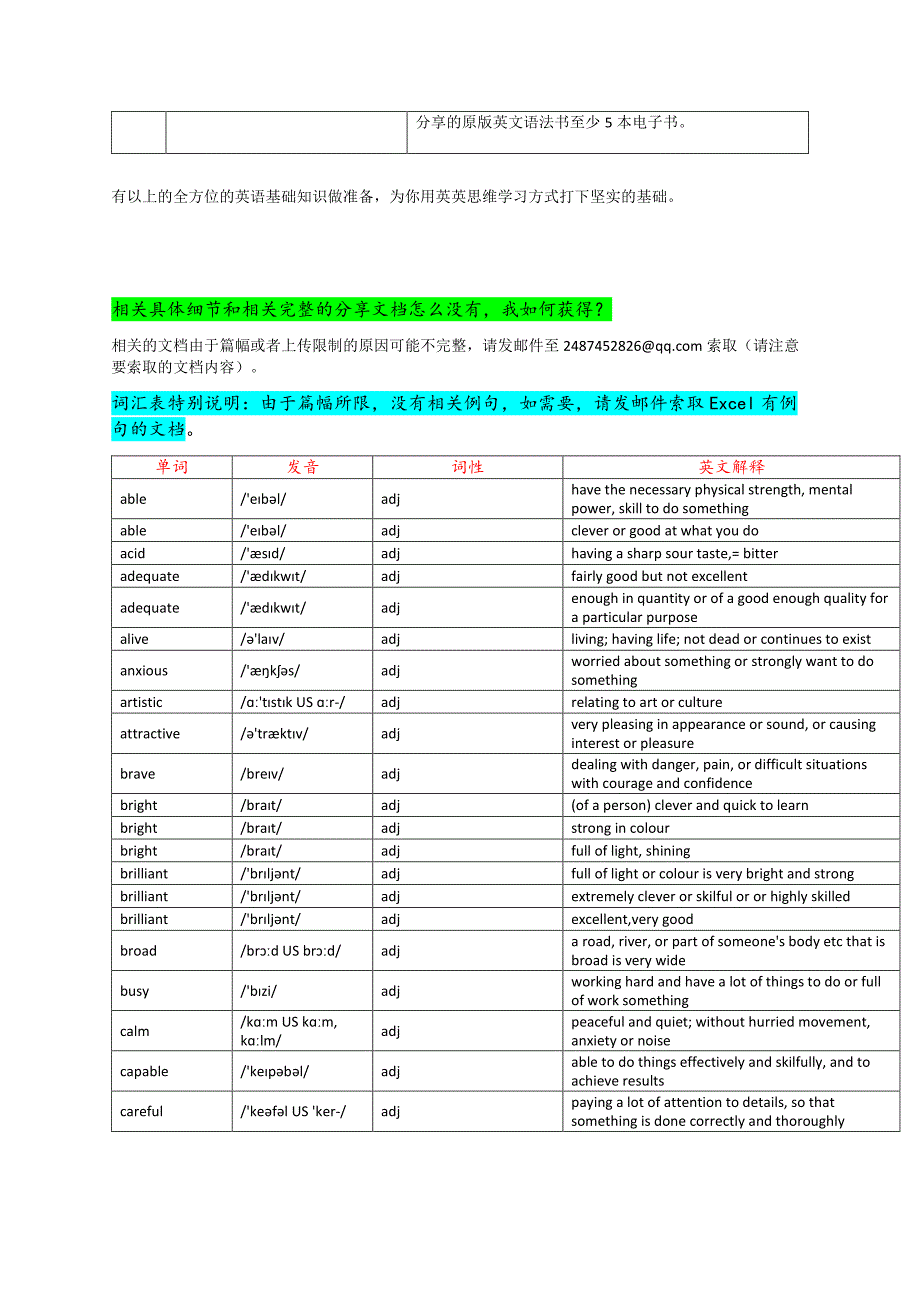 职称英语c级词汇表2015全英英解释, 分类词汇版)_第4页