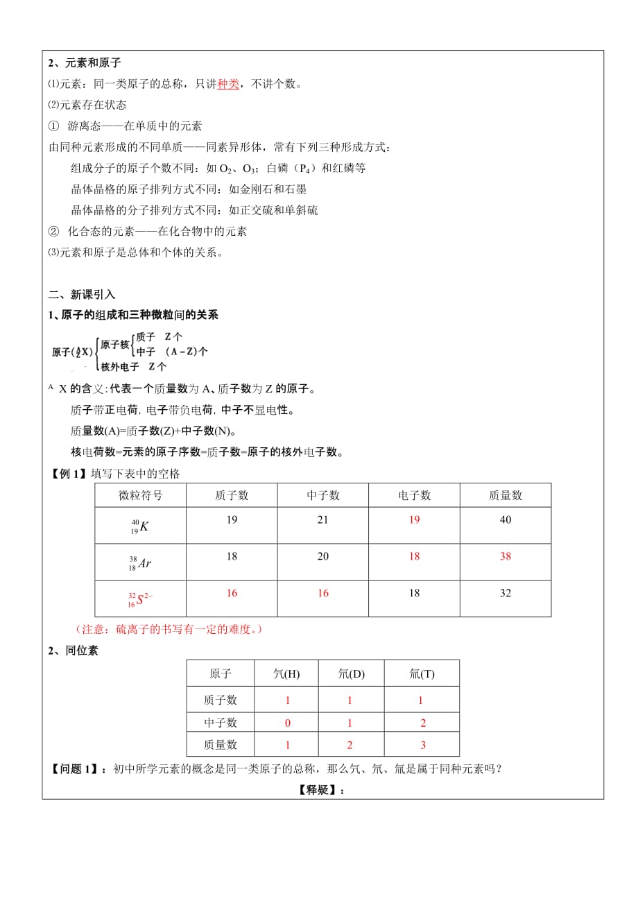 2 第一章 原子结构和相对原子质量(教师版)[精选]_第2页