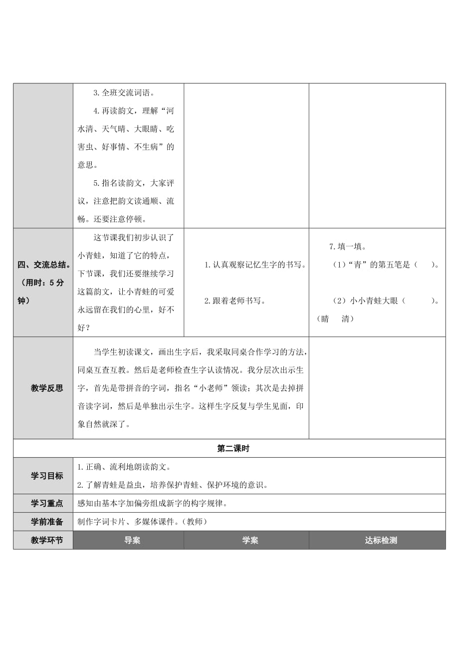 课标版语文一年级下册1.3小青蛙_第3页