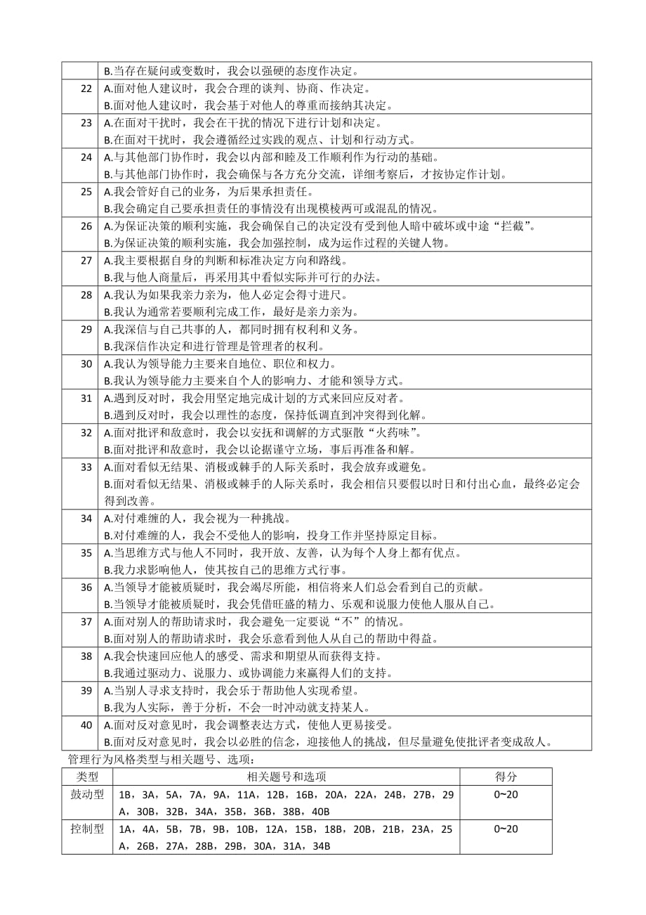 管理行为风格调查问卷.doc_第2页