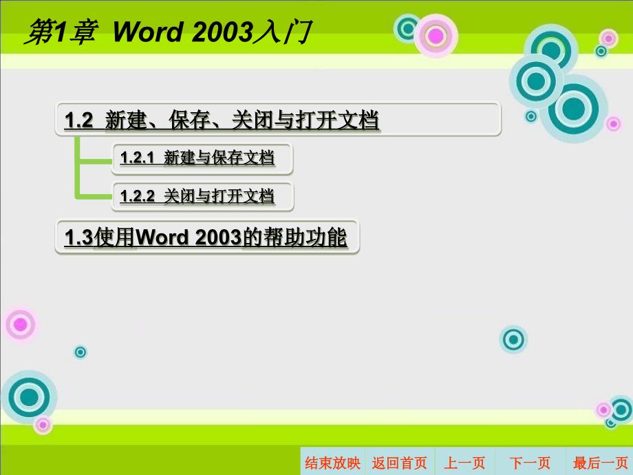 word2003版2012年保存、关闭与打开文档_第2页