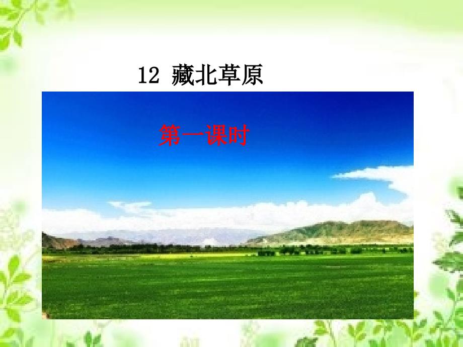 五年级上册语文课件-12 藏北草原 鄂教版_第1页