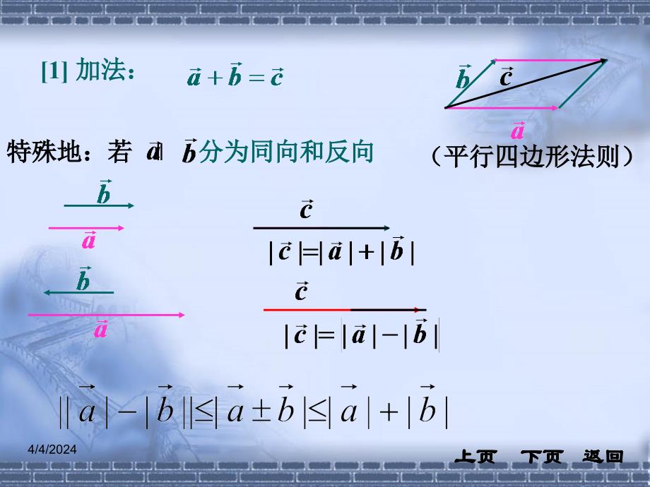 人教a版高中数学必修四第二章-平面向量-复习课件_第4页