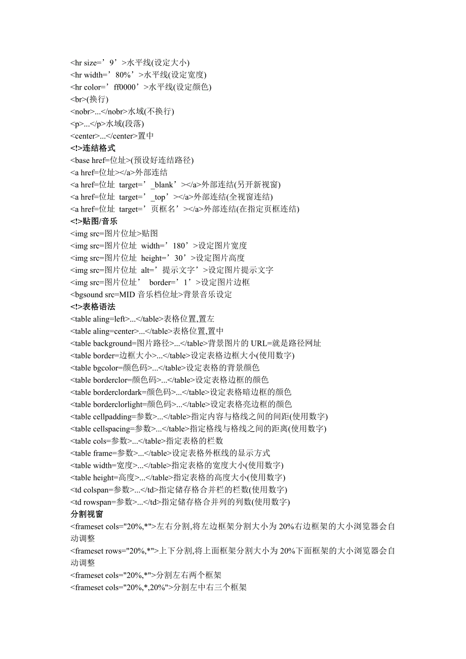 html标签及属性介绍_第2页