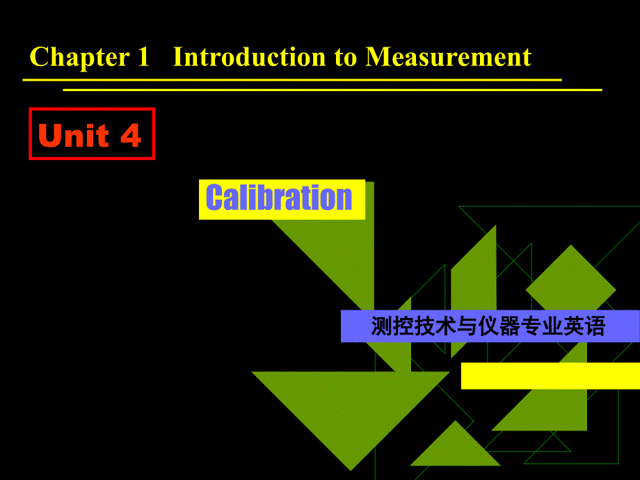 【测控专业英语】calibration and operating characteristic 校准及运行特性_第1页