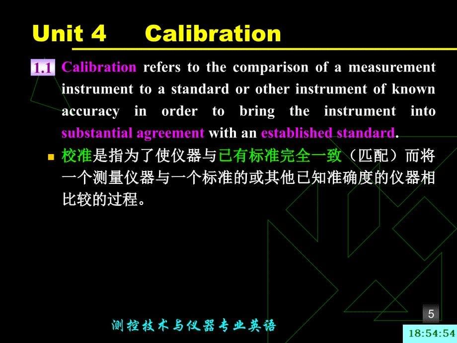 【测控专业英语】calibration and operating characteristic 校准及运行特性_第5页