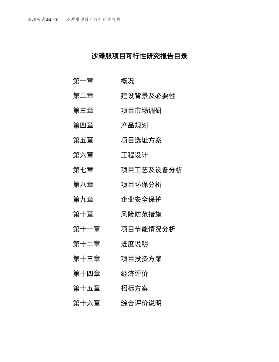 沙滩服项目可行性研究报告（总投资12000万元）（57亩）_第2页