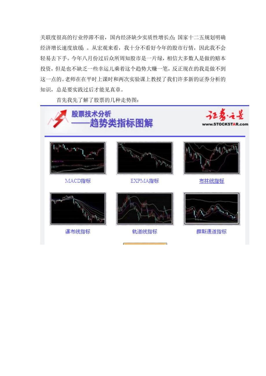 证券交易模拟综合实验实验报告_第3页