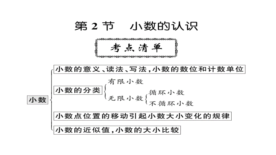 六年级下册数学课件2019小升初名师导学练第2专题 小数认识人教新课标_第1页