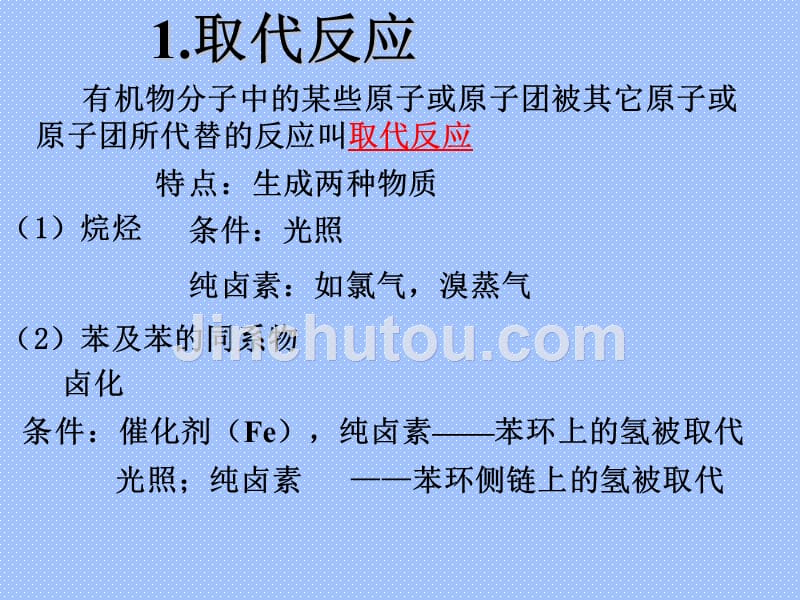 高考化学复习课件：2.1.2有机反应类型剖析._第2页