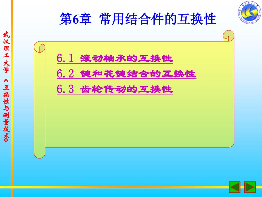 互换性与公差第6章常用结合件的互换性_第1页