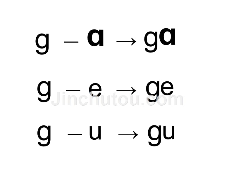 一年级上册语文课件-拼音5《g k h》鄂教版_第3页