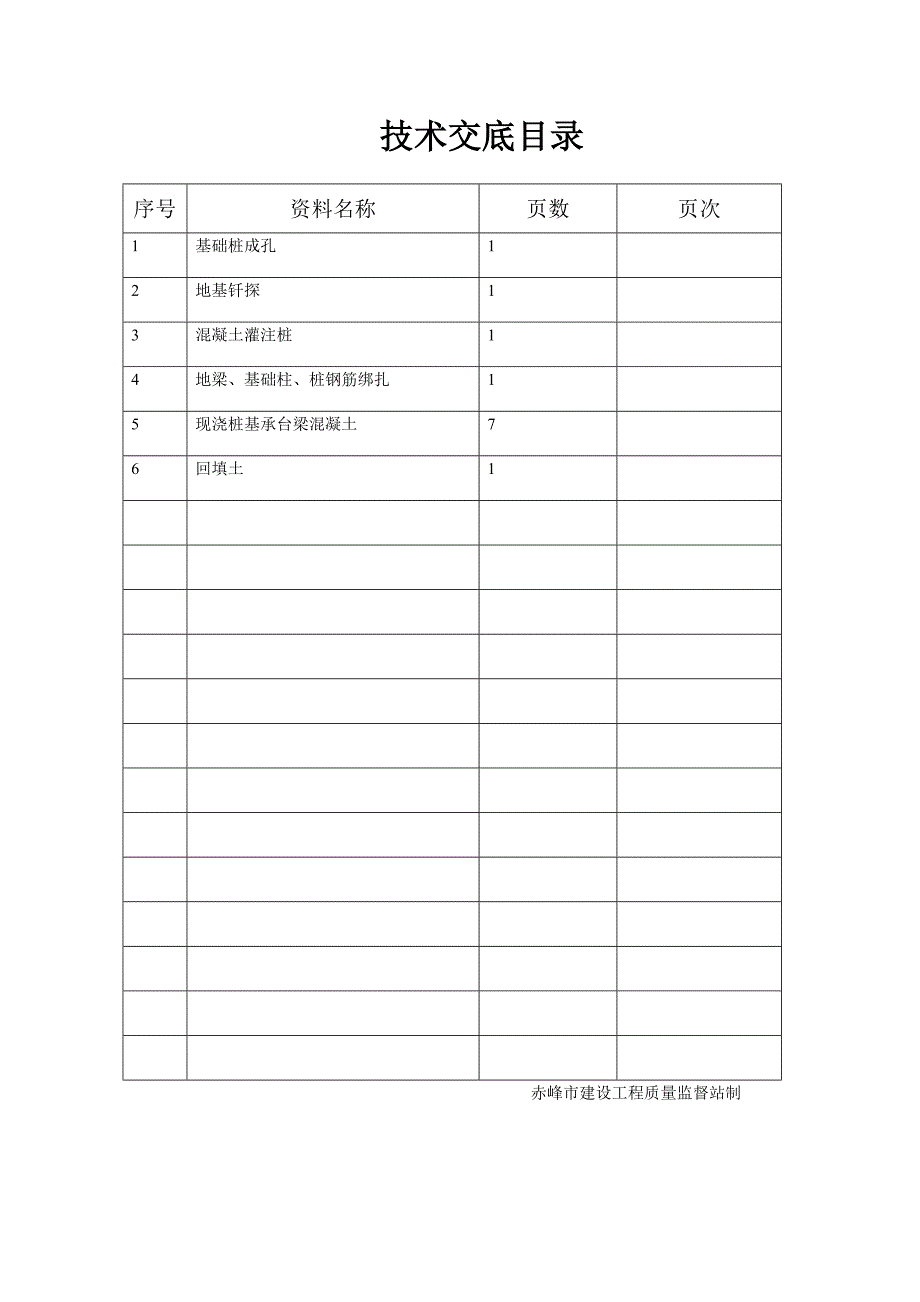 桩基础技术交底目录_第1页