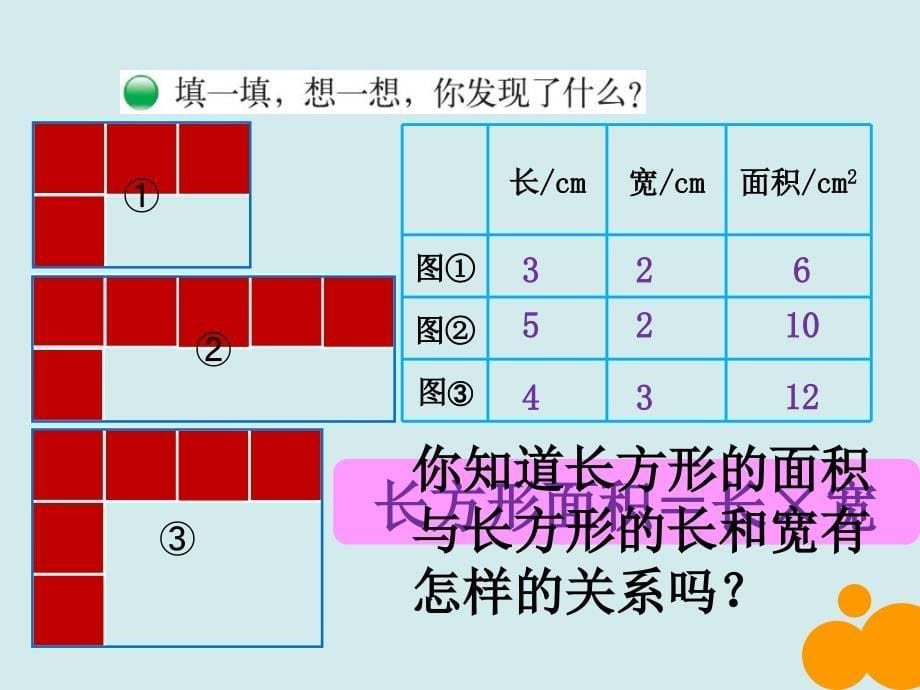 新北师大版小学三年级《长方形的面积》ppt课件_第5页