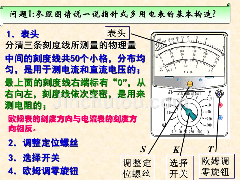 实验：练习使用多用电表讲解_第3页