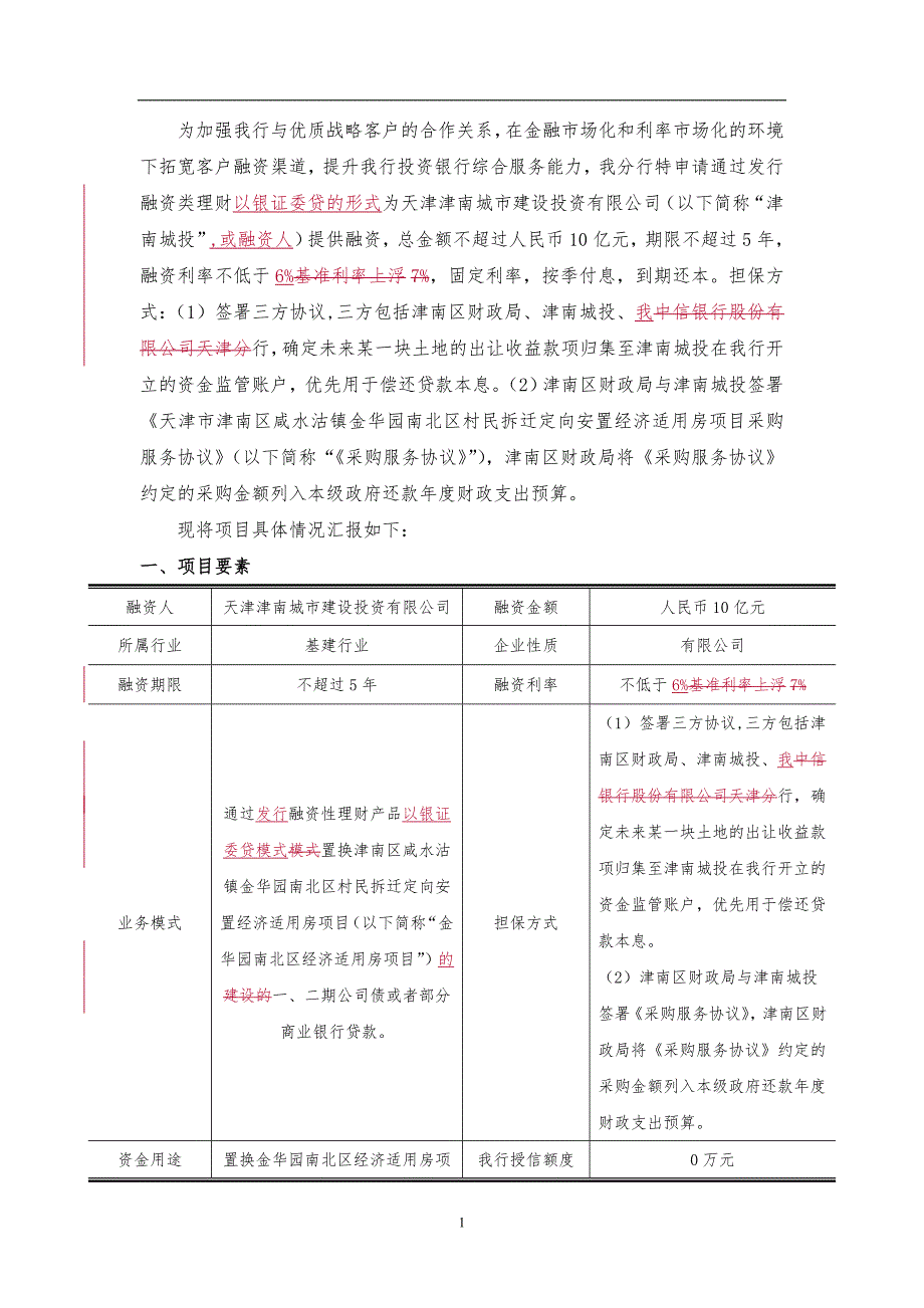 中信银行融资类理财业务分行尽职调查报告-津南城投v2分解综述._第2页