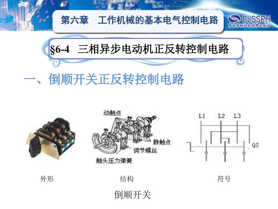 §6-4三相异步电动机正反转控制电路剖析_第1页