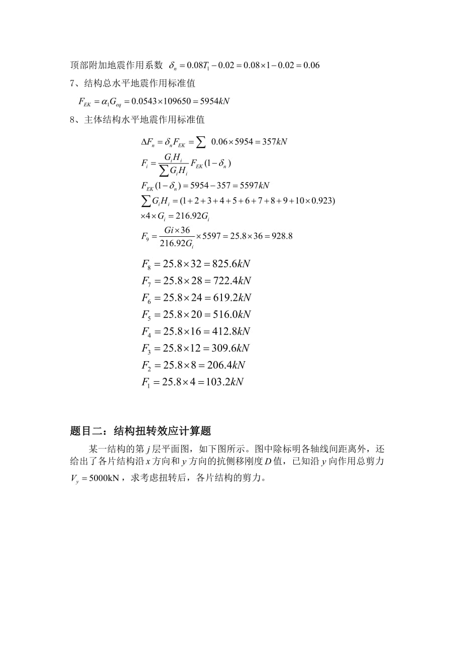 大工15秋《高层建筑结构》大作业参考答案剖析_第2页