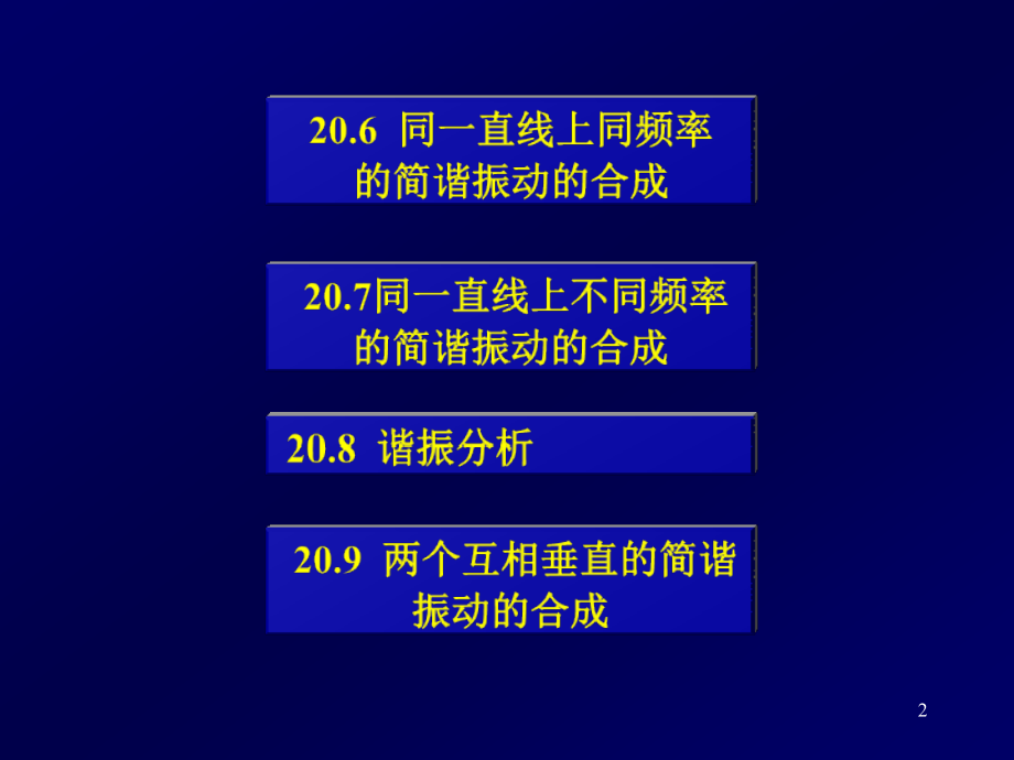 大学物理下册第20章 振动 课件讲义_第2页