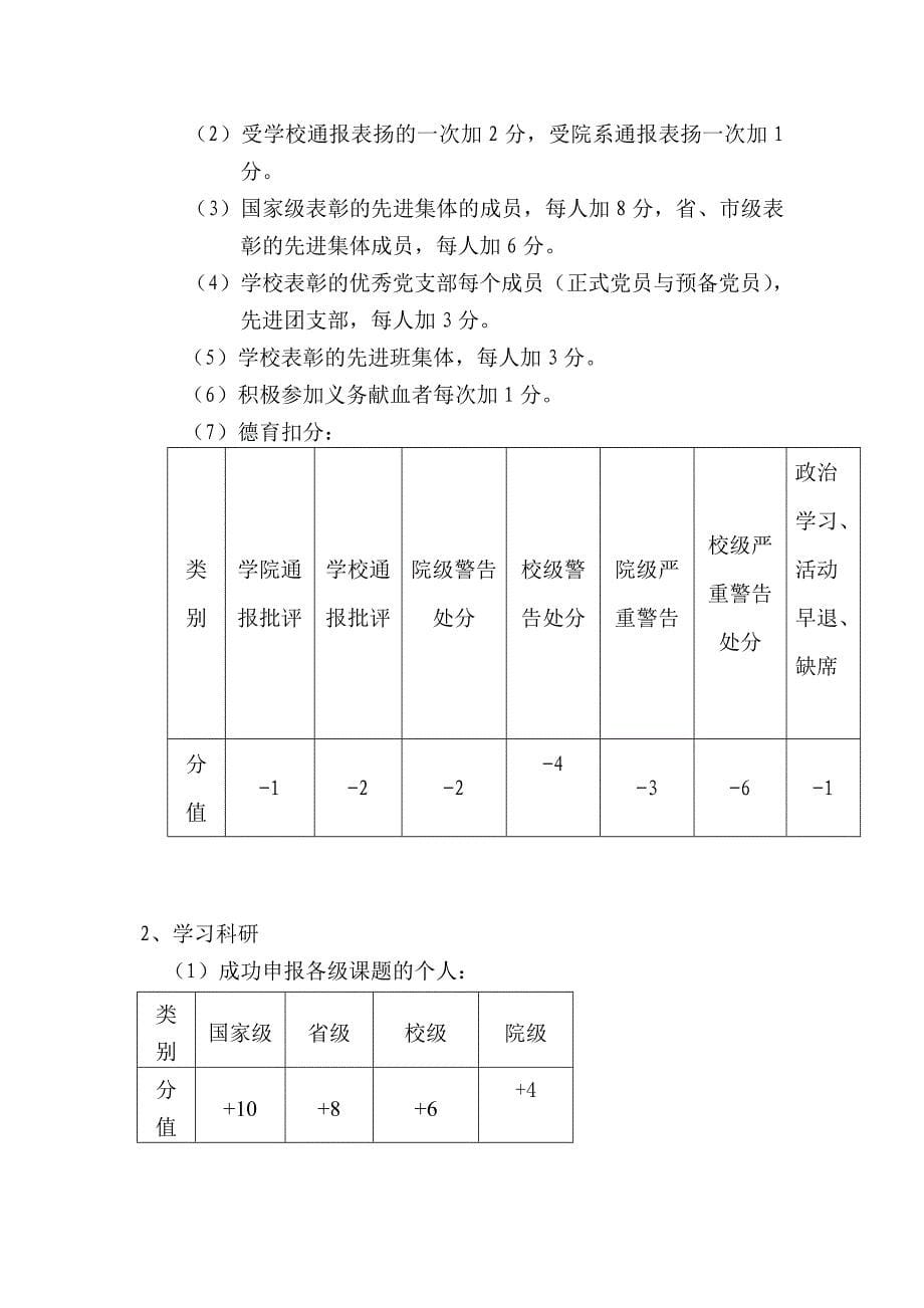 毕业生优秀学生奖学金评定方案实施细则._第5页