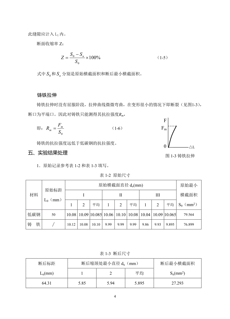 工程力学实验报告剖析_第4页