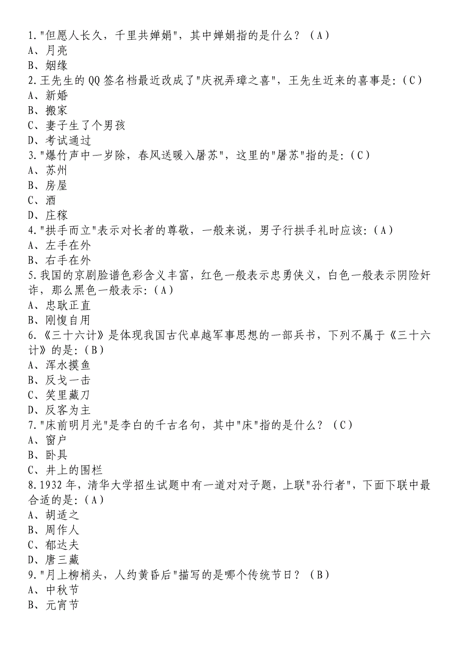 董卿推荐国文知识200题讲解_第1页