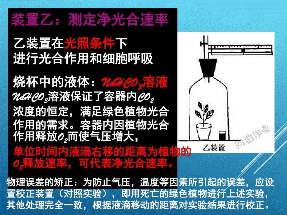 高一生物(2017苏教版)光合作用实验探究(教学课件)_第5页