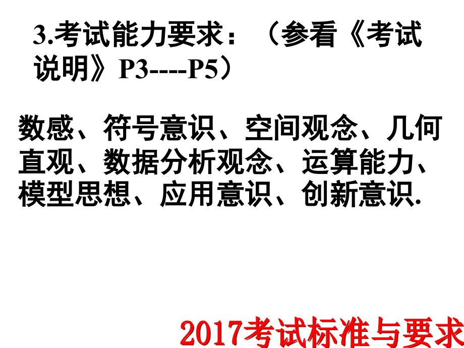 2017年云南省中考数学研讨会课件_第3页