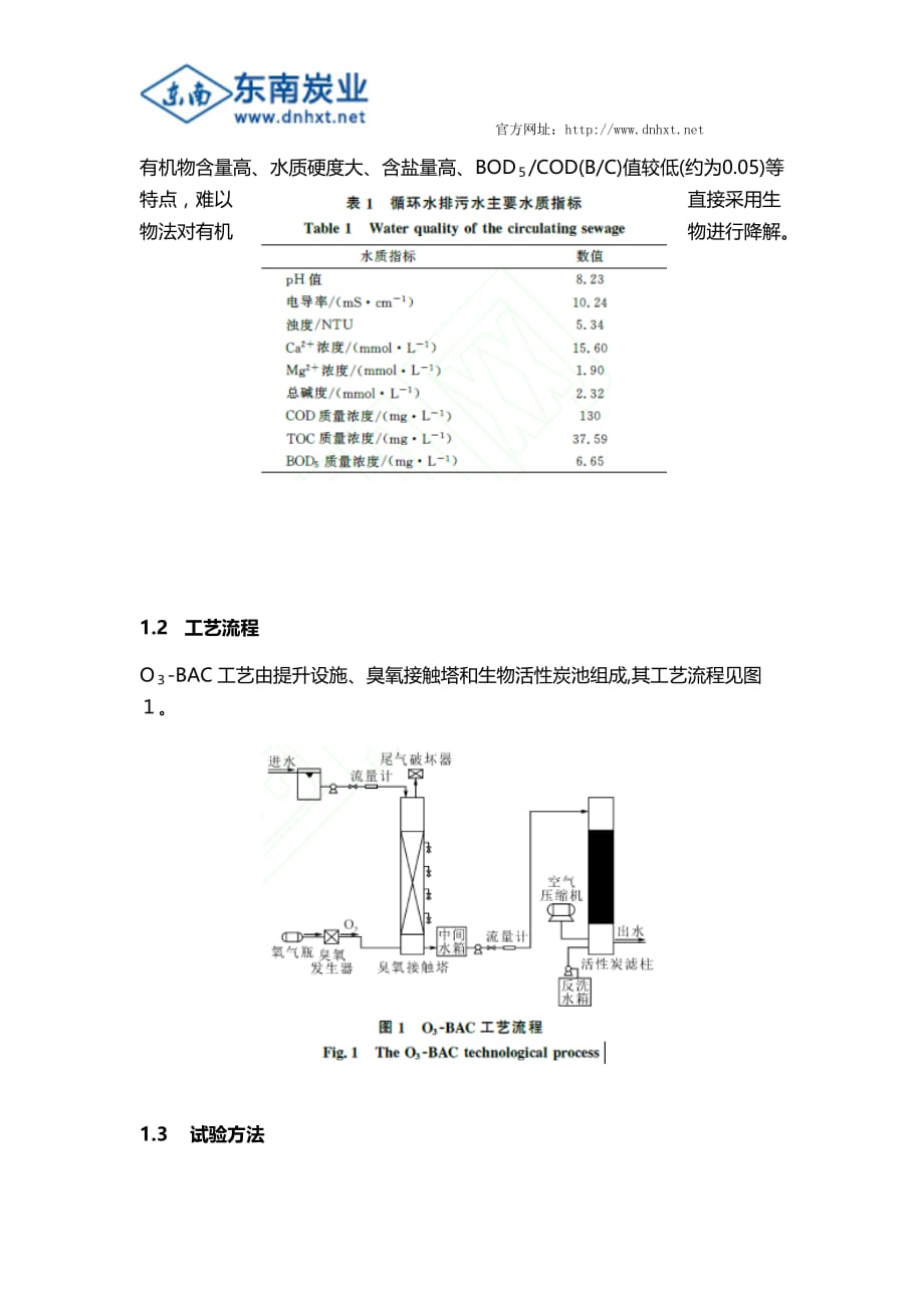 臭氧-生物活性炭工艺去除工业废水中难降解有机物_第2页