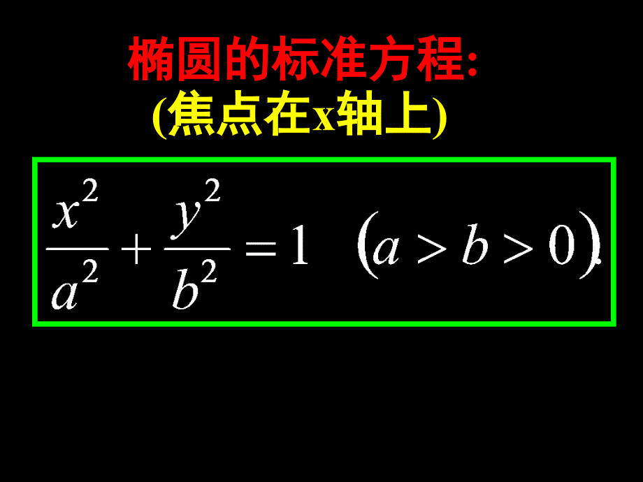 2018届高中数学必修(人教版)椭圆(1)课件_第4页